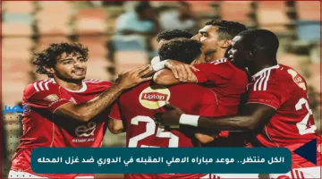 الكل منتظر.. موعد مباراة الأهلي المقبلة في الدوري ضد غزل المحلة